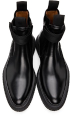 Dunhill Black Strap Creeper Chelsea Boots