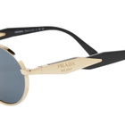 Prada Eyewear Women's PR 65ZS Sunglasses in Gold/Grey