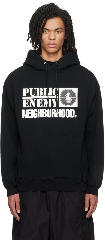 Photo: Neighborhood Black PUBLIC ENEMY Edition Hoodie