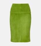 Stouls Gin suede midi skirt