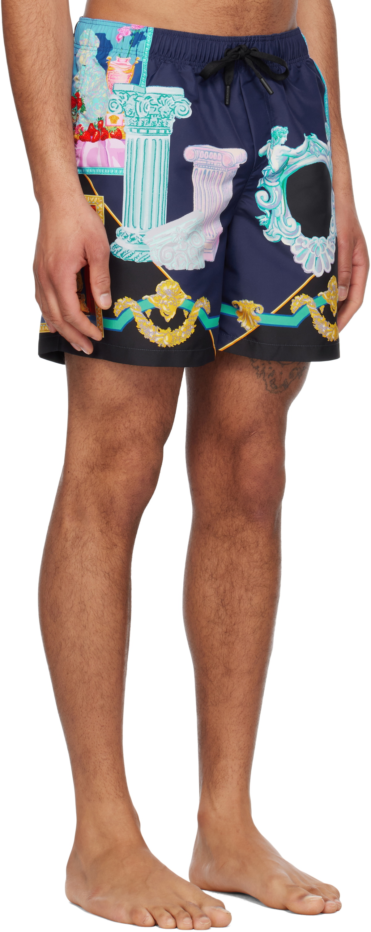Versace Underwear Multicolor Versace Gallery Swim Shorts