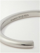 Alexander McQueen - Logo-Engraved Silver-Tone Cuff - Silver