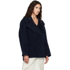 Loulou de Saison Navy NEIL Double Breasted Jacket