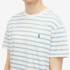 Polo Ralph Lauren Men's Stripe T-Shirt in Nevis/Vessel Blue