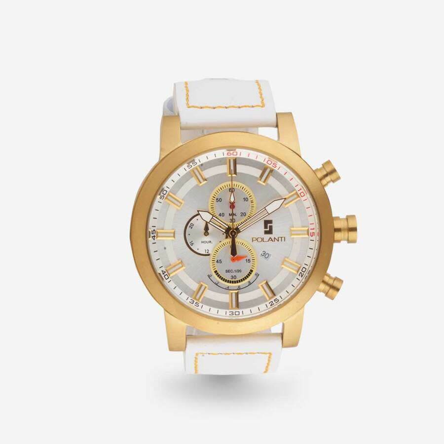 Polanti Rogue Chronograph Quartz White Dial Mens Watch RG0001W-YG
