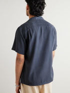 Portuguese Flannel - Dogtown Convertible-Collar TENCEL™ Lyocell Shirt - Blue