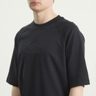 Umbro Men's Iconic Boxy T-Shirt in Black/Volcanic Ash