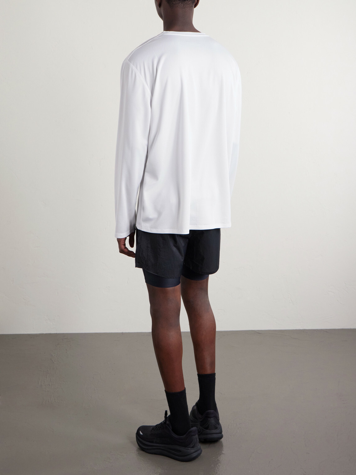 DISTRICT VISION - Logo-Printed Mesh T-Shirt - White