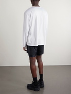 DISTRICT VISION - Logo-Printed Mesh T-Shirt - White