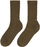 SOCKSSS Two-Pack Brown & Purple Socks