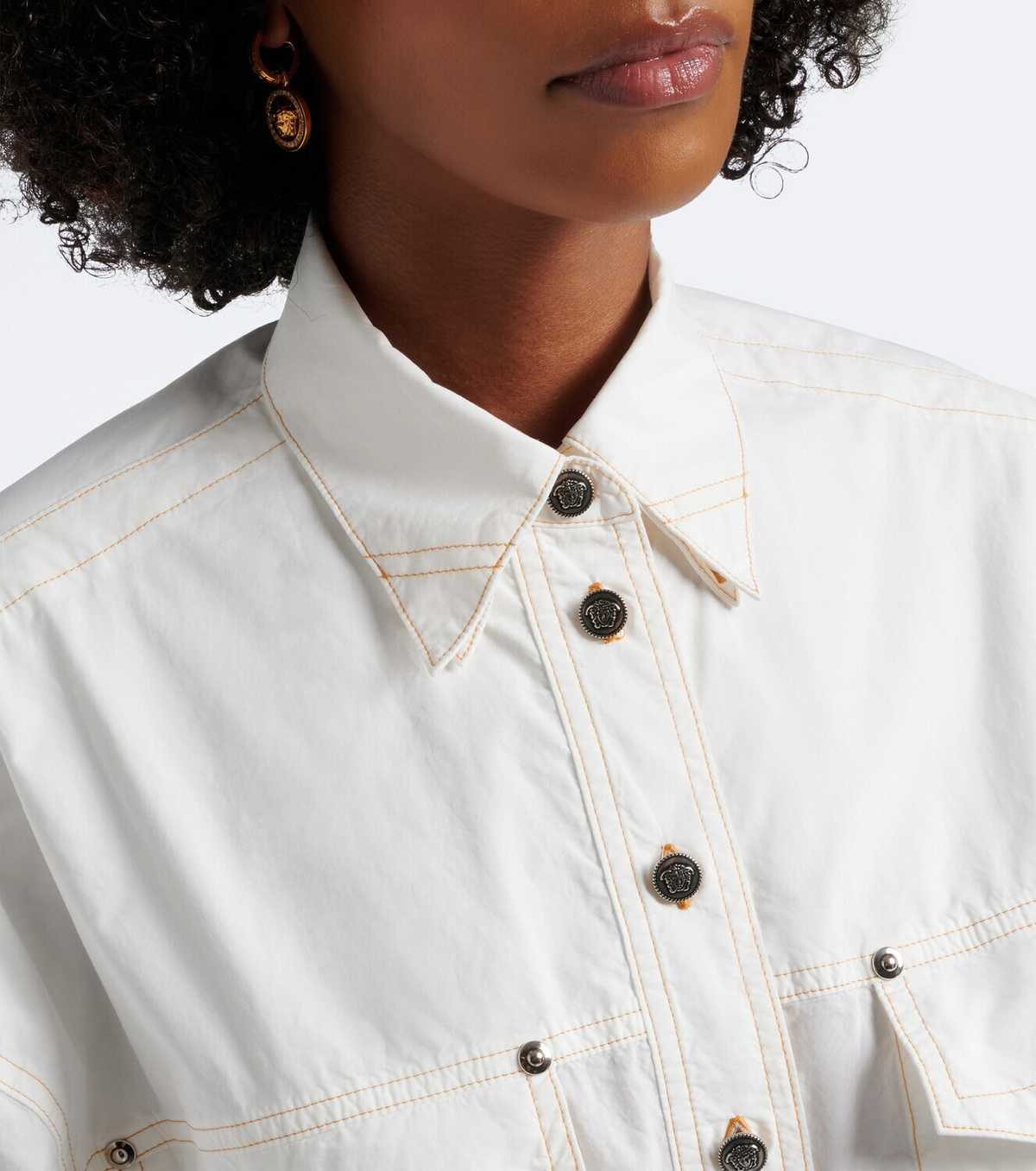 Versace Denim shirt dress