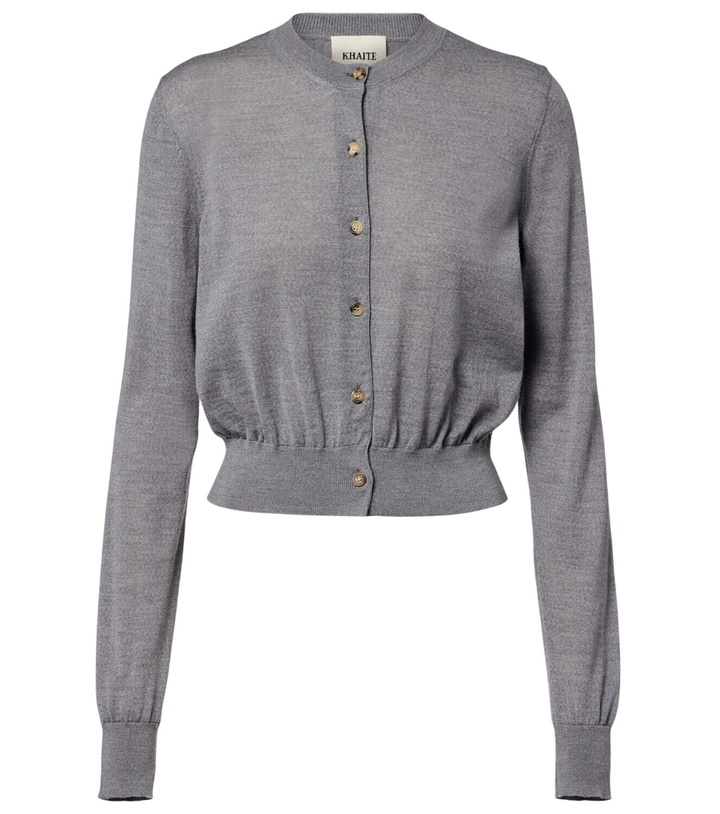 Photo: Khaite Tansy cropped wool and cashmere cardigan