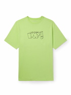 Pop Trading Company - Right Yeah Logo-Print Cotton-Jersey T-Shirt - Green