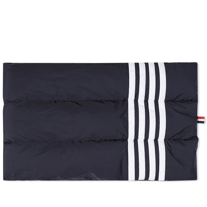 Photo: Thom Browne Engineered Stripe Down Filled Scarf