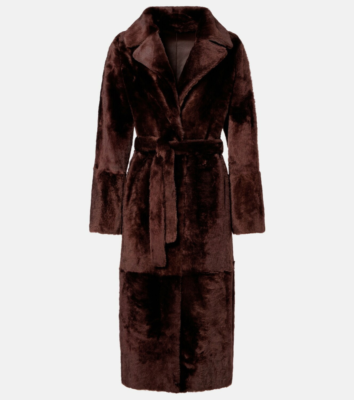 Yves Salomon Belted reversible shearling coat