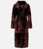 Yves Salomon Belted reversible shearling coat