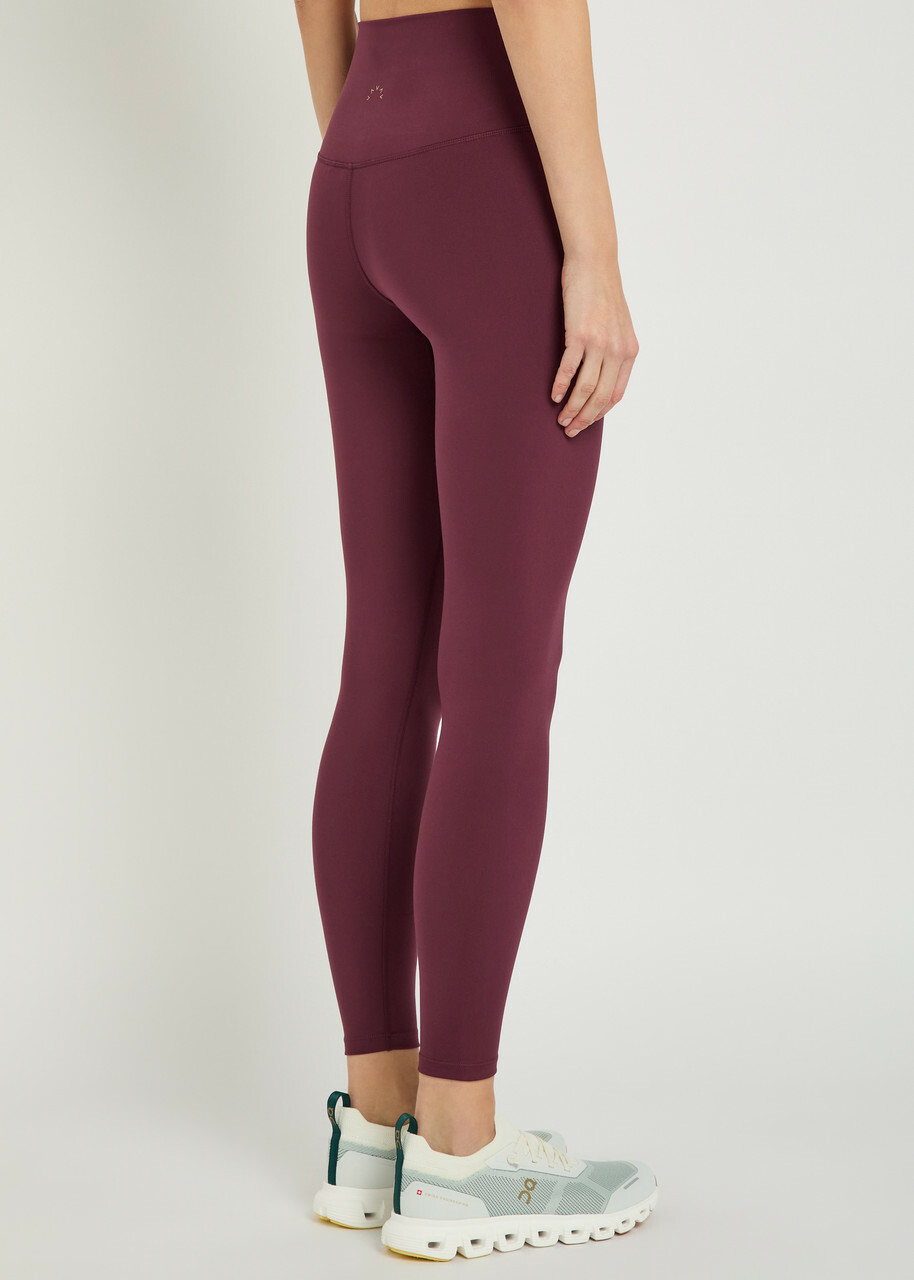 Varley Freesoft Stretch-jersey Leggings Burgundy