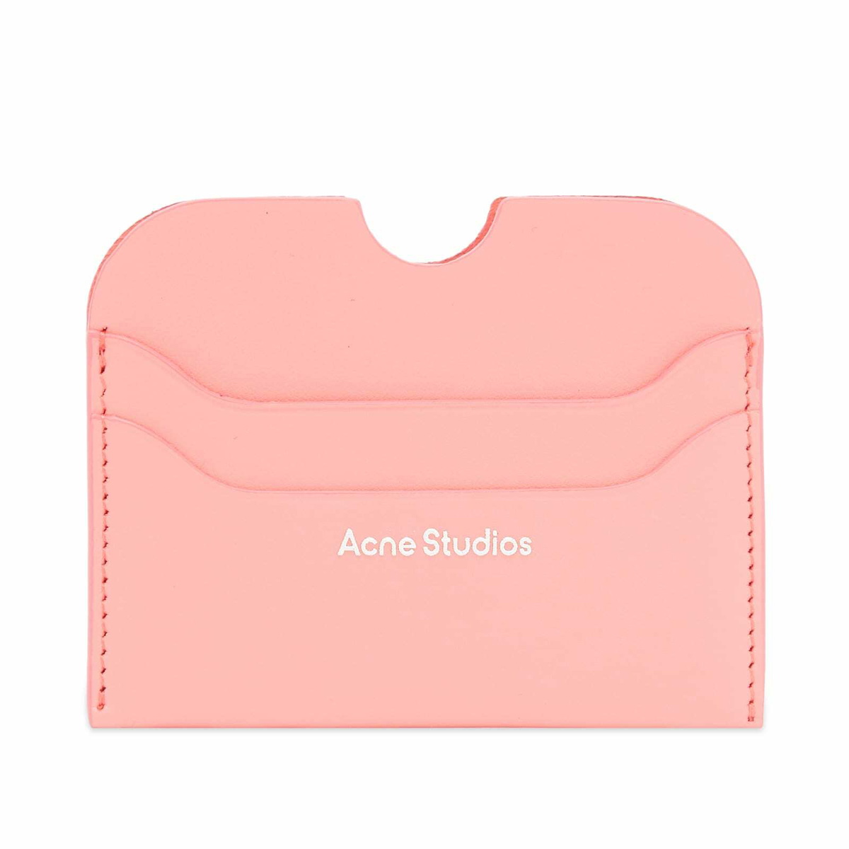 Acne Studios Women's Elmas Logo Card Holder in Electric Pink Acne Studios