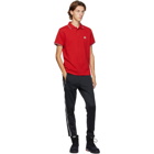 Moncler Red Pique Polo