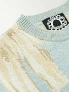 Acne Studios - Karen Kilimnik Wool-Blend Jacquard Sweater - Blue