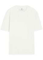 Brunello Cucinelli Linen and Cotton-blend T-shirt Off White