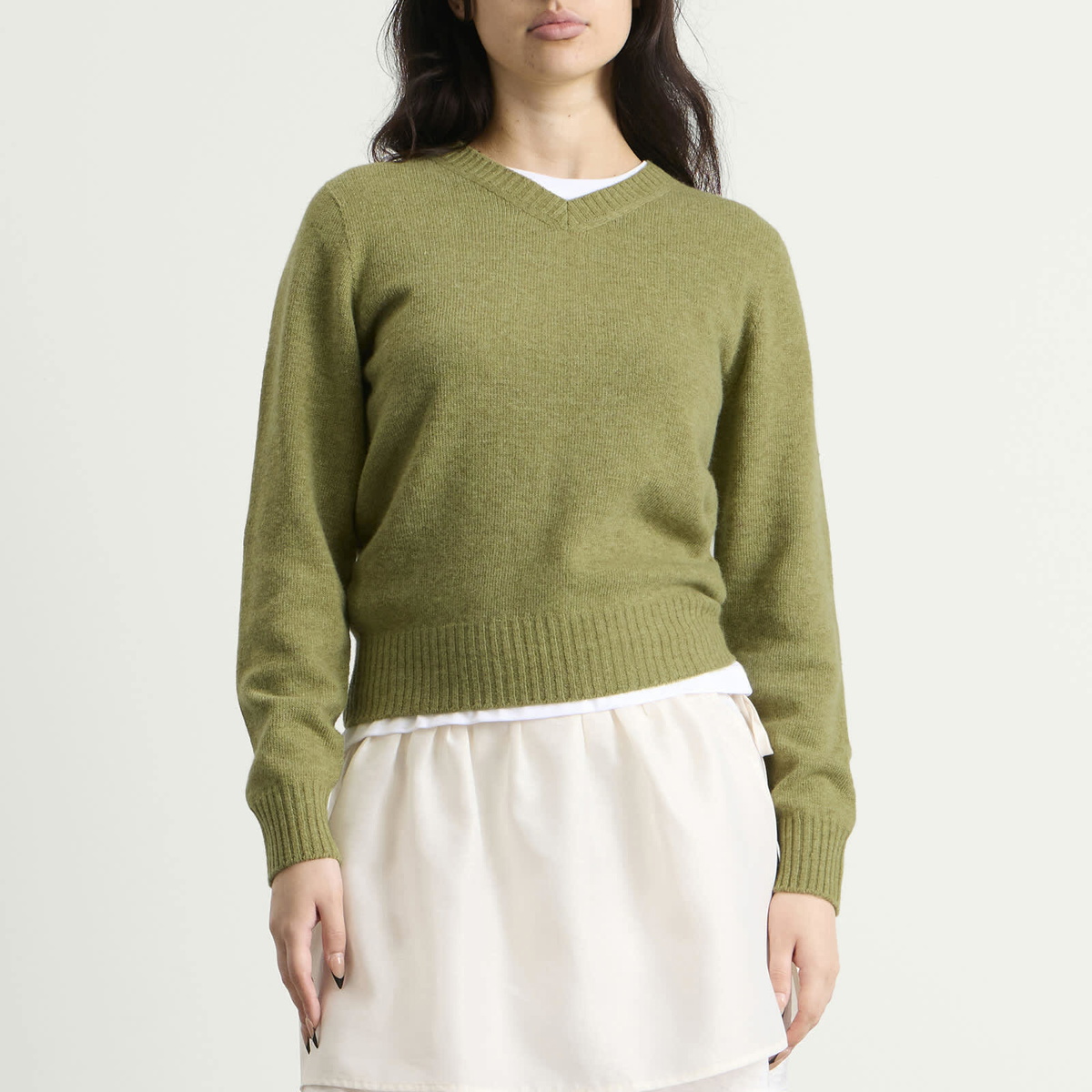 Nothing Written Women's Marsh V-Neck Pullover in Herb Sage