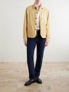 Eleventy - Straight-Leg Cotton-Blend Trousers - Blue