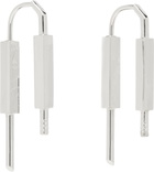 Givenchy Silver U Lock Earrings