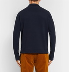 Oliver Spencer - Rundell Slim-Fit Textured Cotton-Jersey Jacket - Men - Navy