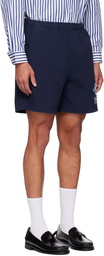 Sporty & Rich Navy 'NY Racquet Club' Shorts