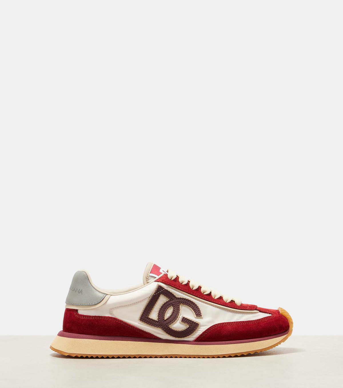 Dolce&Gabbana DG Cushion suede-trimmed sneakers