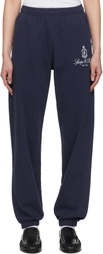 Sporty & Rich Navy Vendome Sweatpants