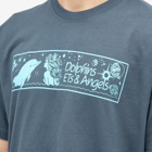 Good Morning Tapes Men's Dolphins, Ets & Angels T-Shirt in Abyss