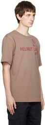 Helmut Lang Brown Printed T-Shirt