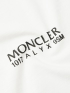 Moncler Genius - 6 Moncler 1017 ALYX 9SM Logo-Embellished Cotton-Jersey T-Shirt - White