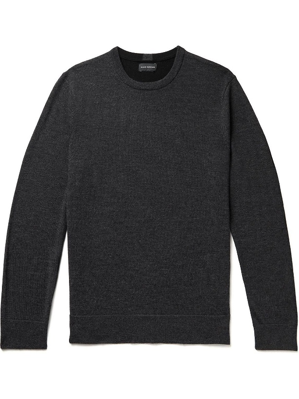Photo: Club Monaco - Colour-Block Wool Sweater - Gray