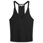 Joah Brown Women's V-Neck Racerback Tank Top in Black