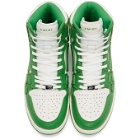 AMIRI Green and White Skel Top Hi Sneakers