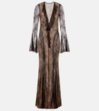 Bananhot Nori lace maxi dress
