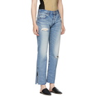 Moussy Vintage Blue Alva Straight Jeans