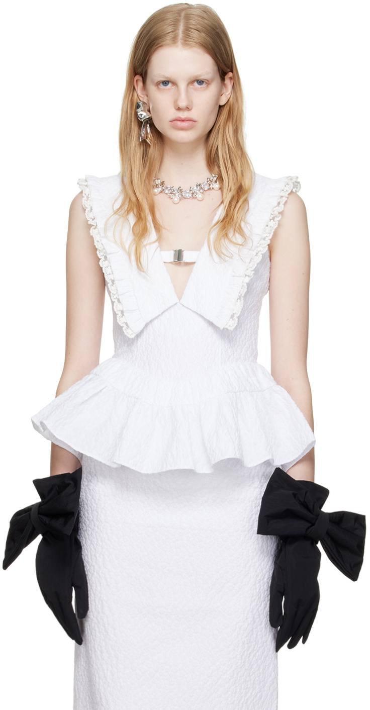 トップス shushu/tong tops SHUSHU/TONG ファインニット タンクトップ | ブルー | FARFETCH JP