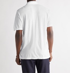 JAMES PERSE - Cotton and Linen-Blend Jersey Polo Shirt - White