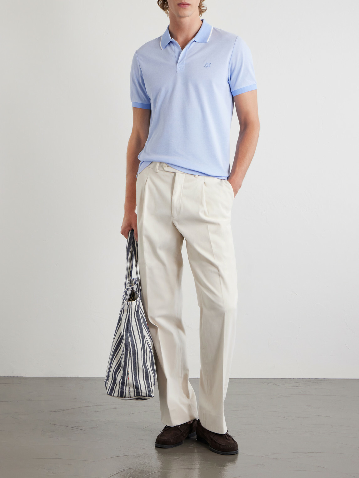 Vilebrequin - Palatin Cotton-Piqué Polo Shirt - Blue