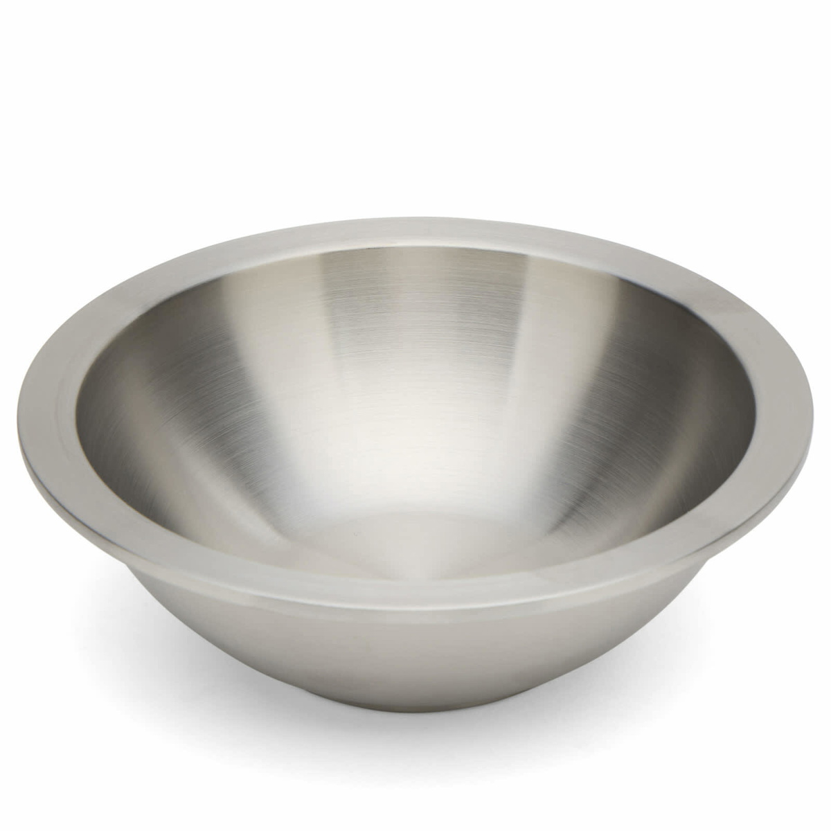 Service Projects Steel Bowl 02 in Brushed Steel 