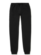 TOM FORD - Tapered Brushed Cotton and Modal-Blend Jersey Sweatpants - Black