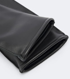 The Row Niles leather mittens
