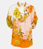 Alémais Silas printed linen shirt