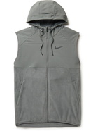 Nike Training - Shell-Panelled Therma-FIT Gilet - Gray