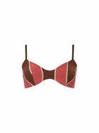MC2 Saint Barth Woman Striped Lurex Scoop Bralette Beach Top May