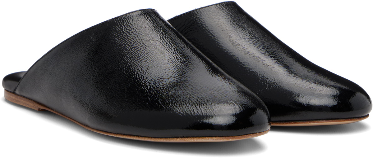 A.P.C. Black 'Les Mules' Slip-on Loafers